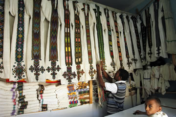 Traditional Clothes Shop in Aksum 2011