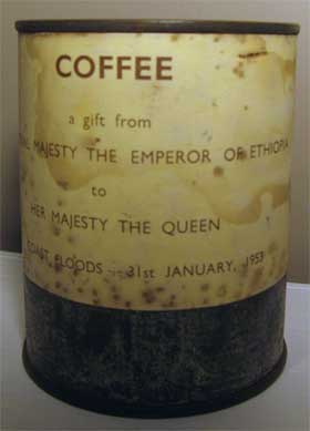 Tin of Coffee - A gift from the Emperor of Ethiopia